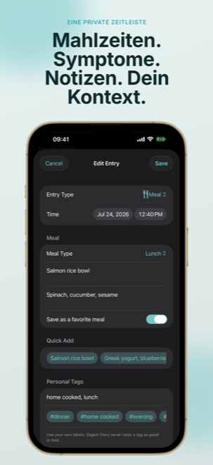 Digest Diary auf dem iPhone screenshot 5