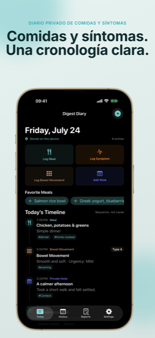 Ve Digest Diary en el iPhone screenshot 1