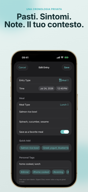 Digest Diary su iPhone screenshot 5