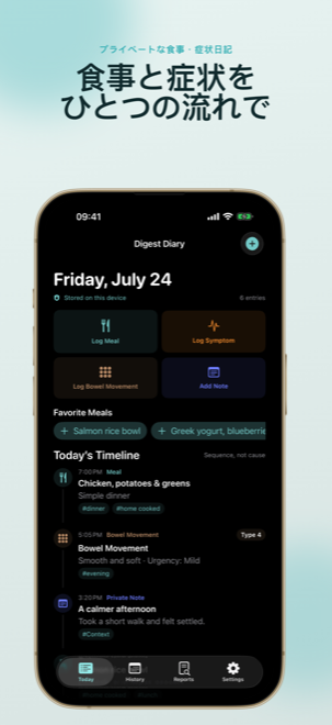 iPhone上のDigest Diary screenshot 1
