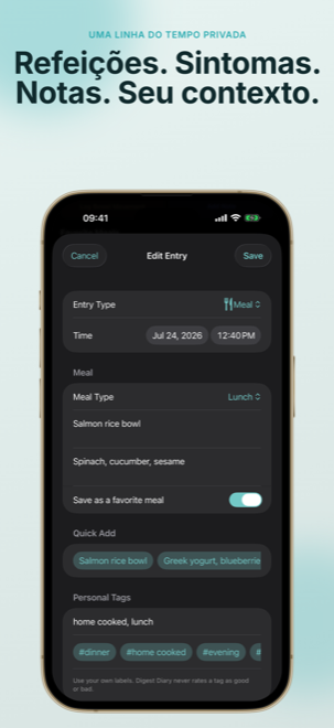 Veja o Digest Diary no iPhone screenshot 5